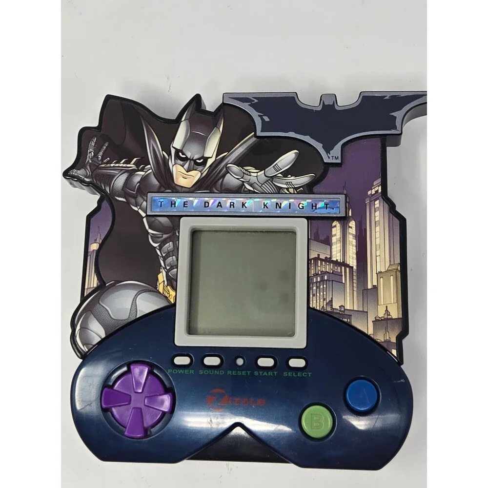 Zizzle Batman The Dark Knight 5-in-1 Handheld LCD Electronic Game 2008 TESTED